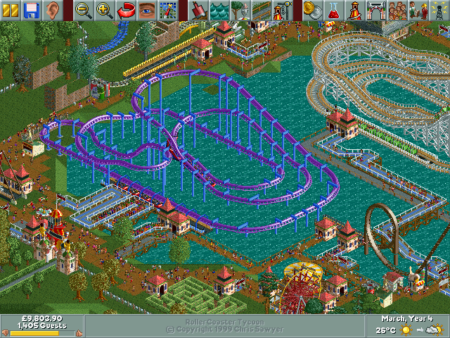 Jogo: RollerCoaster Tycoon